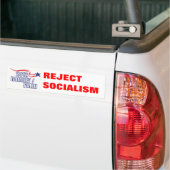 REJECT SOCIALISM Romney Palin - Gepersonaliseerd Bumpersticker (Op Truck)