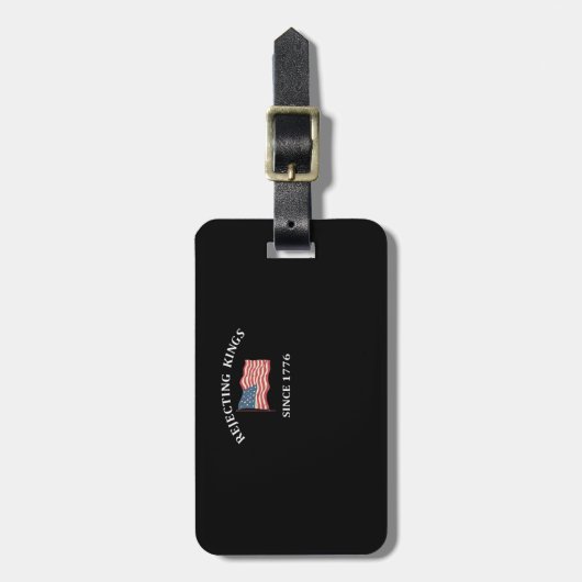 Rejecting Kings Since 1776 2 Classic Bagagelabel (Voorkant verticaal)