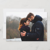 REJOICE A SAVIOR IS GEBOREN MET EEN kerstfotokaart (Achterkant)