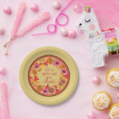 Rejoice and Geef Bedankt Autumn Foliage Wreater Papieren Bordje (Feest)