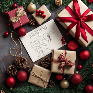 Rejoice Angel Coloring Book Briefkaart