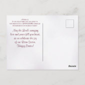 Rejoice Bible Verse Cherry Blossom Pasen Briefkaart (Achterkant)