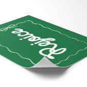 Rejoice Green Christmas Holiday Poster (Coin)