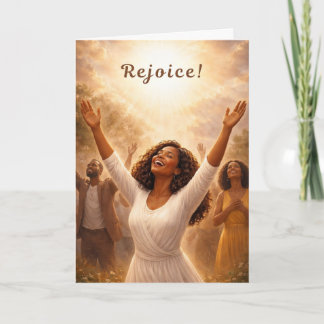Rejoice! Greeting Card Feestdagen Kaart