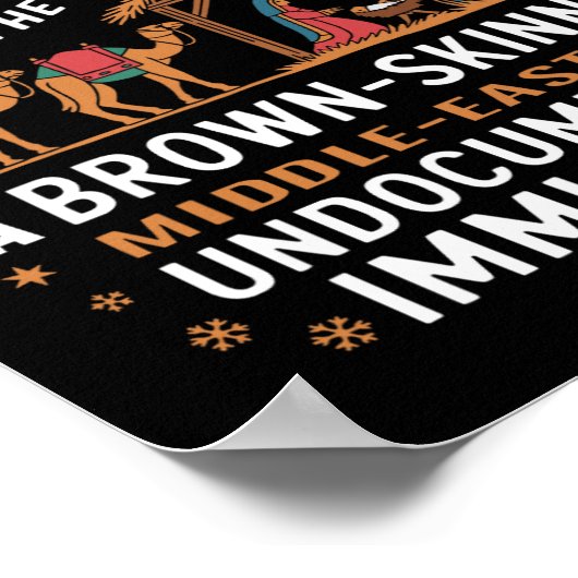 Rejoice In The Birth Of A Brown Skinned Christmas Poster (Hoek)