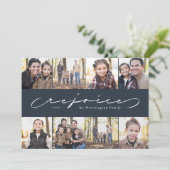 Rejoice photo collage marine carte de Noël (Debout devant)