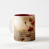 REJOICE Poème & Mug Floral Design (Devant gauche)