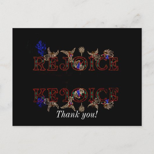 Rejoice Reflections Briefkaart (Voorkant)