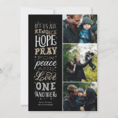 Rejoice Religieux Faux Gold Foil Carte de Noël (Devant)