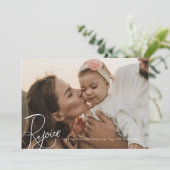 Rejoignez la carte photo de Noël Vacances blanches (Debout devant)