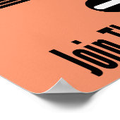 Rejoignez La Résistance - Poster Orange (Coin)