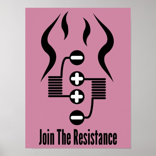 Rejoignez La Résistance - Poster Rose (Devant)