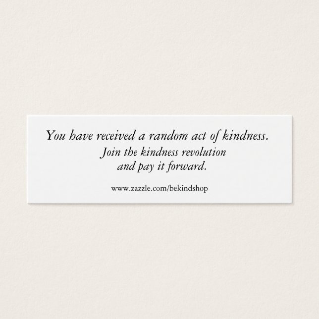 Rejoignez la révolution de la gentillesse, et paye (Devant)