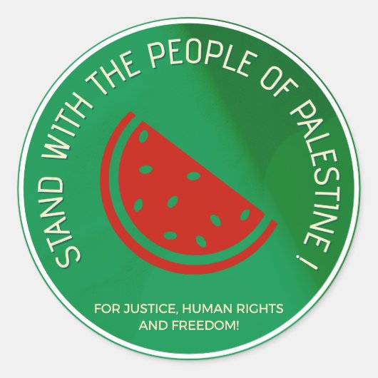 Rejoignez le peuple de Palestine ! Autocollant (Devant)