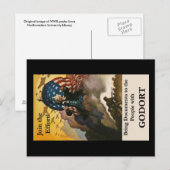 Rejoignez l'Effort ! Carte postale (Devant / Derrière)