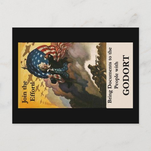 Rejoignez l'Effort ! Carte postale (Devant)