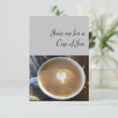 Rejoignez-moi pour la carte de voeux Joe (Debout devant)