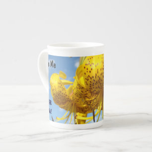 Rejoignez-moi pour le thé ! Tasse en porcelaine Li