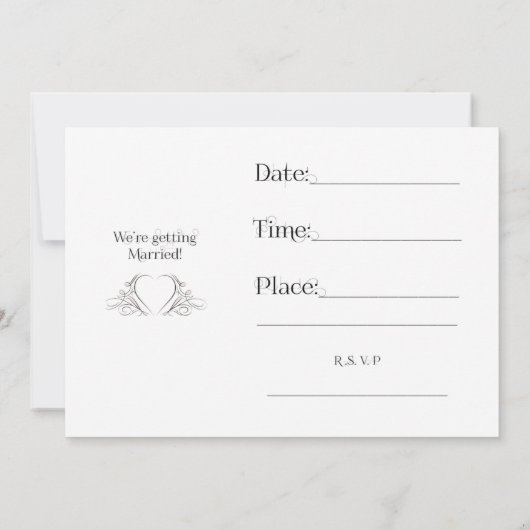 Rejoignez-nous en ce jour spécial, invitation de m (Dos)