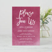 Rejoignez-nous Faire-part de mariage de typographi (Debout devant)