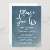 Rejoignez-nous Faire-part de mariage de typographi (Devant / Derrière)