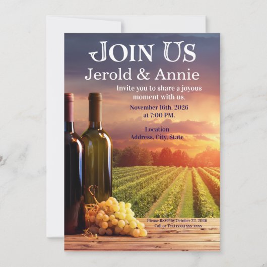 Rejoignez-Nous Invitation (Devant)