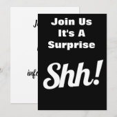 REJOIGNEZ-NOUS INVITATION À UNE FÊTE ***C'EST UNE  (Devant / Derrière)