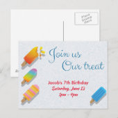 Rejoignez-nous Notre Carte Postale d'Invitation Ca (Devant / Derrière)