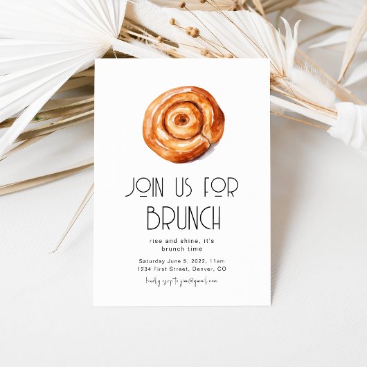 Rejoignez-Nous Pour Brunch Party Invitation Modèle