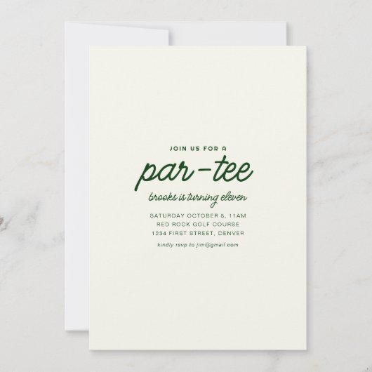 Rejoignez-Nous Pour Un Invitation De Fête D'Annive (Devant)