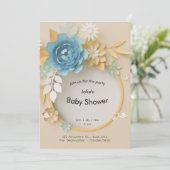 Rejoignez-nous pour une fête Baby shower - Carte d (Debout devant)