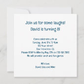 Rejoignez-nous pour une invitation à rire et rire (Dos)