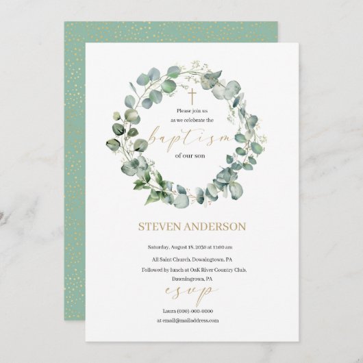 Rejoignez-nous pour une invitation au baptême (Devant / Derrière)