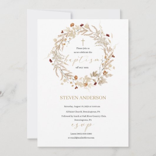 Rejoignez-nous pour une invitation au baptême (Devant)