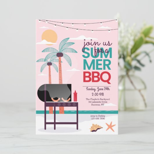 Rejoignez-Nous Pour Une Invitation BBQ (Debout devant)