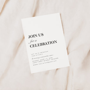 Rejoignez-nous pour une invitation de fête de fête