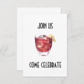 REJOIGNEZ-NOUS/VENEZ CÉLÉBRER INVITATION À UNE FÊT (Devant / Derrière)