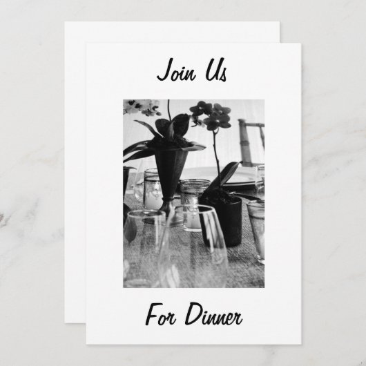 REJOINDRE-NOUS POUR DÎNER - INVITATION (Devant / Derrière)