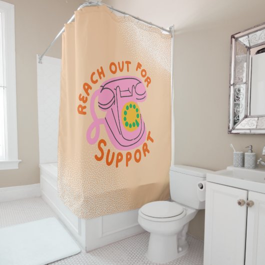 Rejoindre pour le support rideau de douche (En situation)