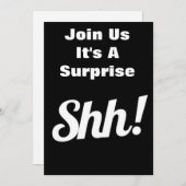 REJOINTES-NOUS ***C'EST UNE SURPRISE*** INVITATION (Devant / Derrière)