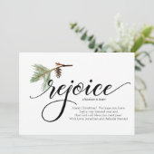 REJOIR UN SAUVEUR EST NÉ - Carte photo de Noël (Debout devant)