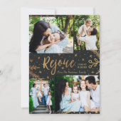 Réjouissez | Coller la carte de Noël | Faux Foil B (Devant)