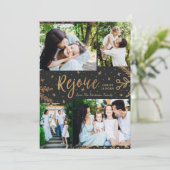 Réjouissez | Coller la carte de Noël | Faux Foil B (Debout devant)