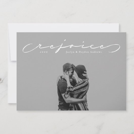 Réjouissez religieuse Noël carte photo (Devant)