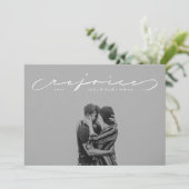 Réjouissez religieuse Noël carte photo (Debout devant)