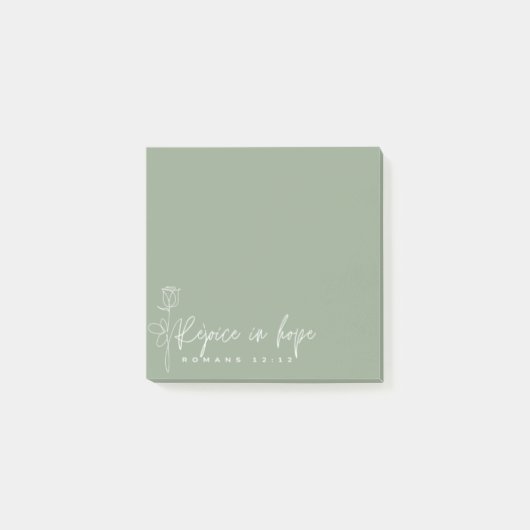 Réjouissez-vous dans l'espoir Post-it Notes (Devant)