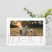 Réjouissez-vous de la carte religieuse de Noël (Debout devant)