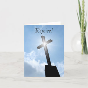 Réjouissez-vous la carte de voeux spirituelle