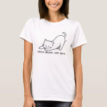 Rek Adem Begin Opnieuw Schattige Yoga Kat Minimali