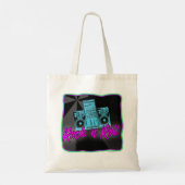 Rek- en rolstereoluidsprekerretro-logan tote bag (Achterkant)